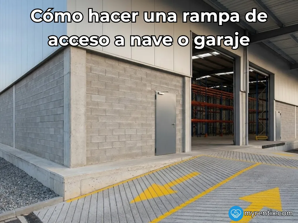 Cómo hacer una rampa de acceso a nave o garaje: diseño, hormigón y pendiente
