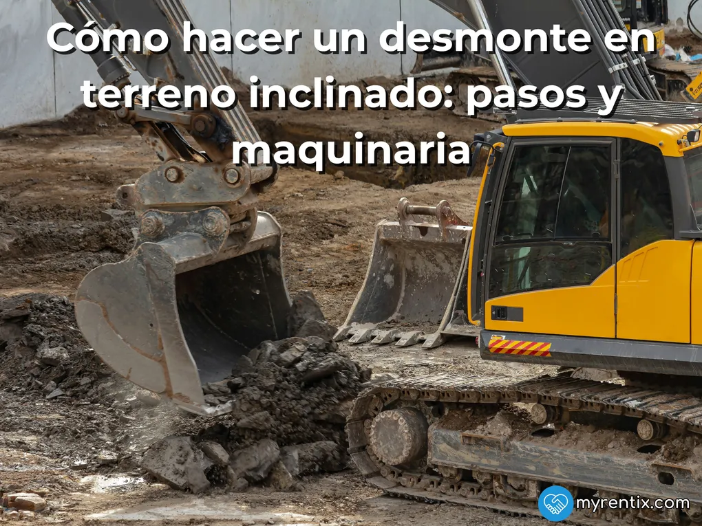 Cómo hacer un desmonte en terreno inclinado: pasos y maquinaria