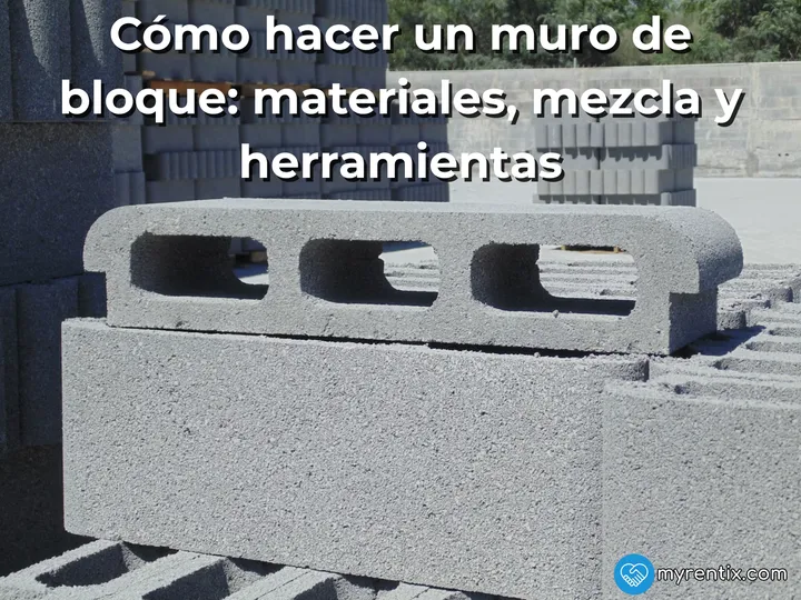 Cómo hacer un muro de bloque: materiales, mezcla y herramientas
