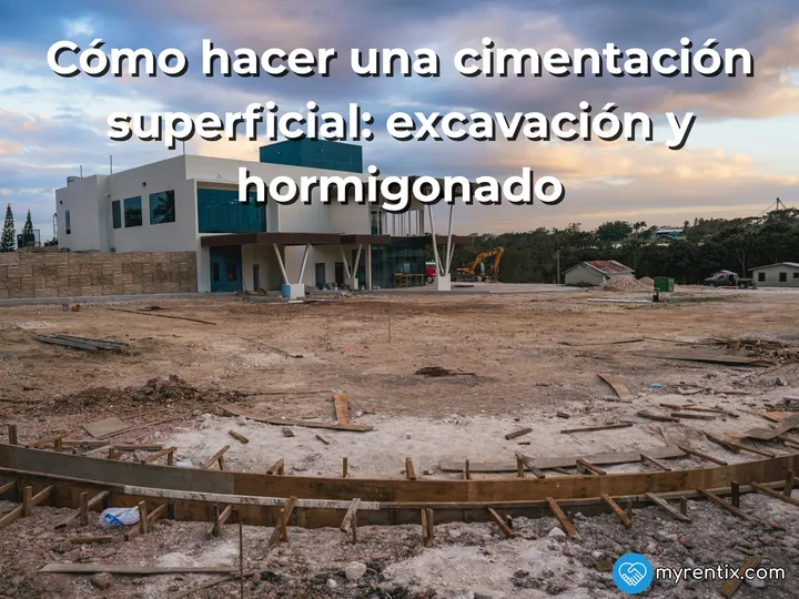 Cómo hacer una cimentación superficial: excavación y hormigonado