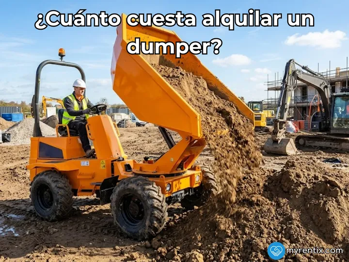¿Cuánto cuesta alquilar un dumper? Precios según carga y tipo (2026)
