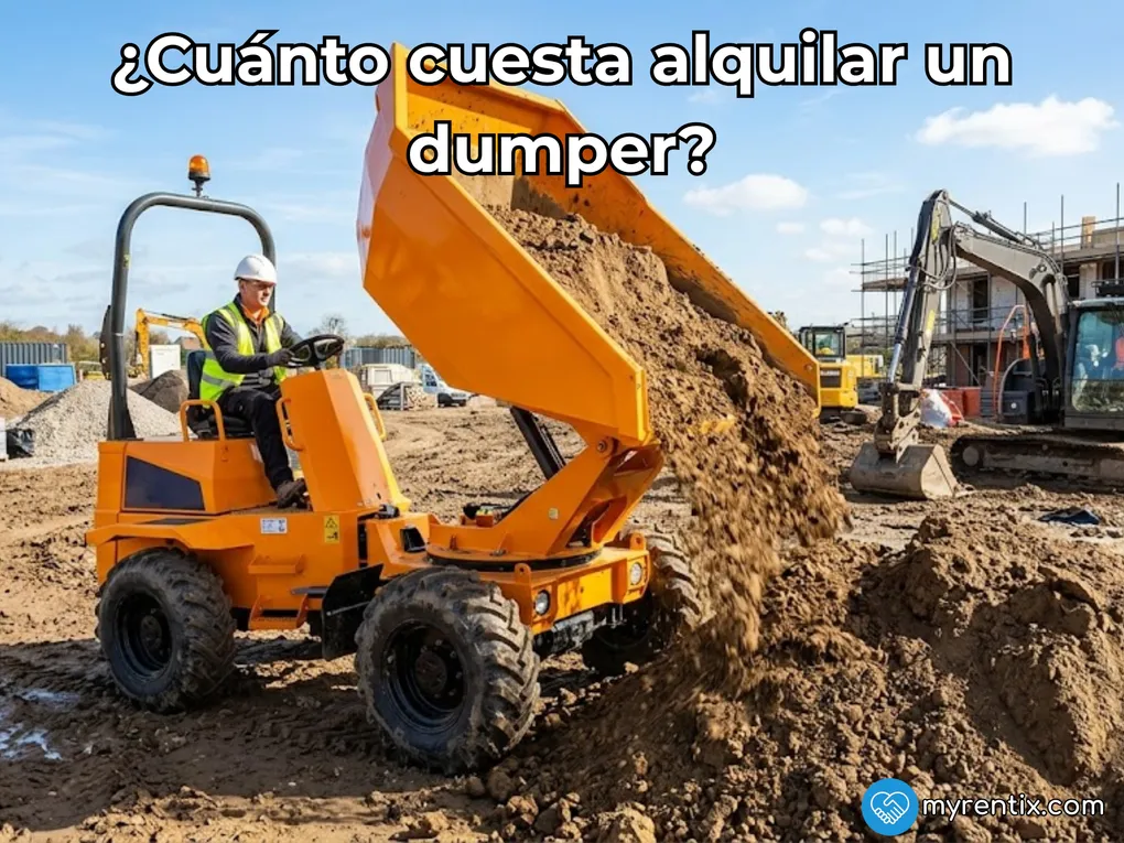 ¿Cuánto cuesta alquilar un dumper? Precios según carga y tipo (2026)