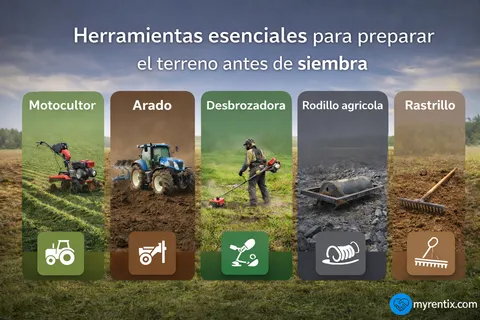 Herramientas esenciales para preparar el terreno antes de la siembra