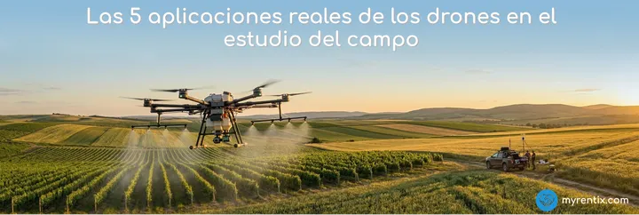 Más allá de volar: Las 5 aplicaciones reales de los drones en el estudio del campo
