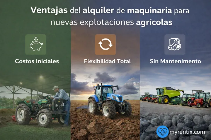 Ventajas del alquiler de maquinaria para nuevas explotaciones agrícolas