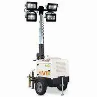 Torre de iluminación 9 metros hidráulico 6X1500W en alquiler en Huelva | Myrentix